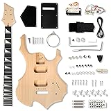 Ktaxon DIY Guitar Kit with Mahogany Body, Ebony