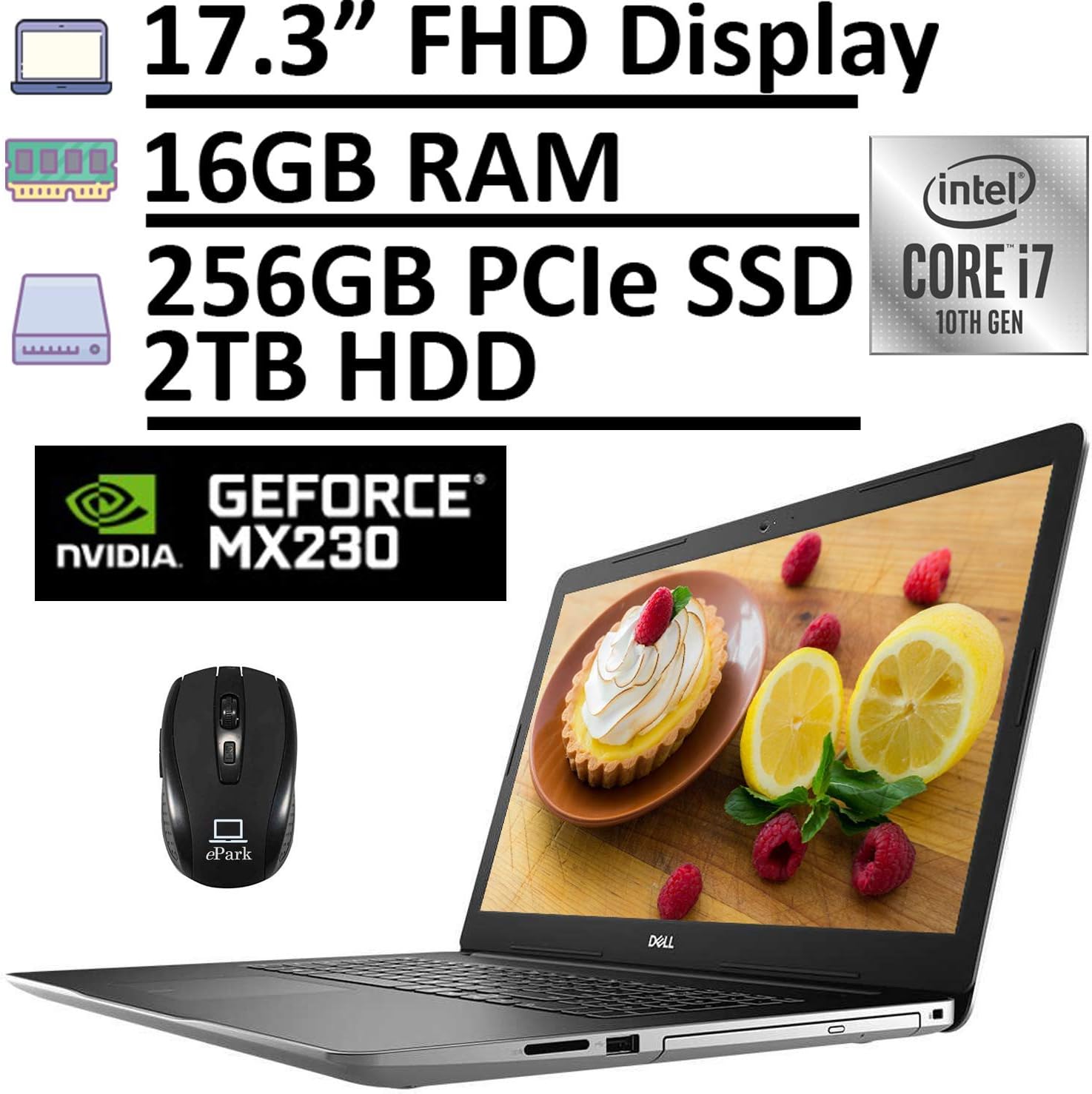 Dell 2020 Inspiron 17 3793 Premium Business Laptop, 17.3