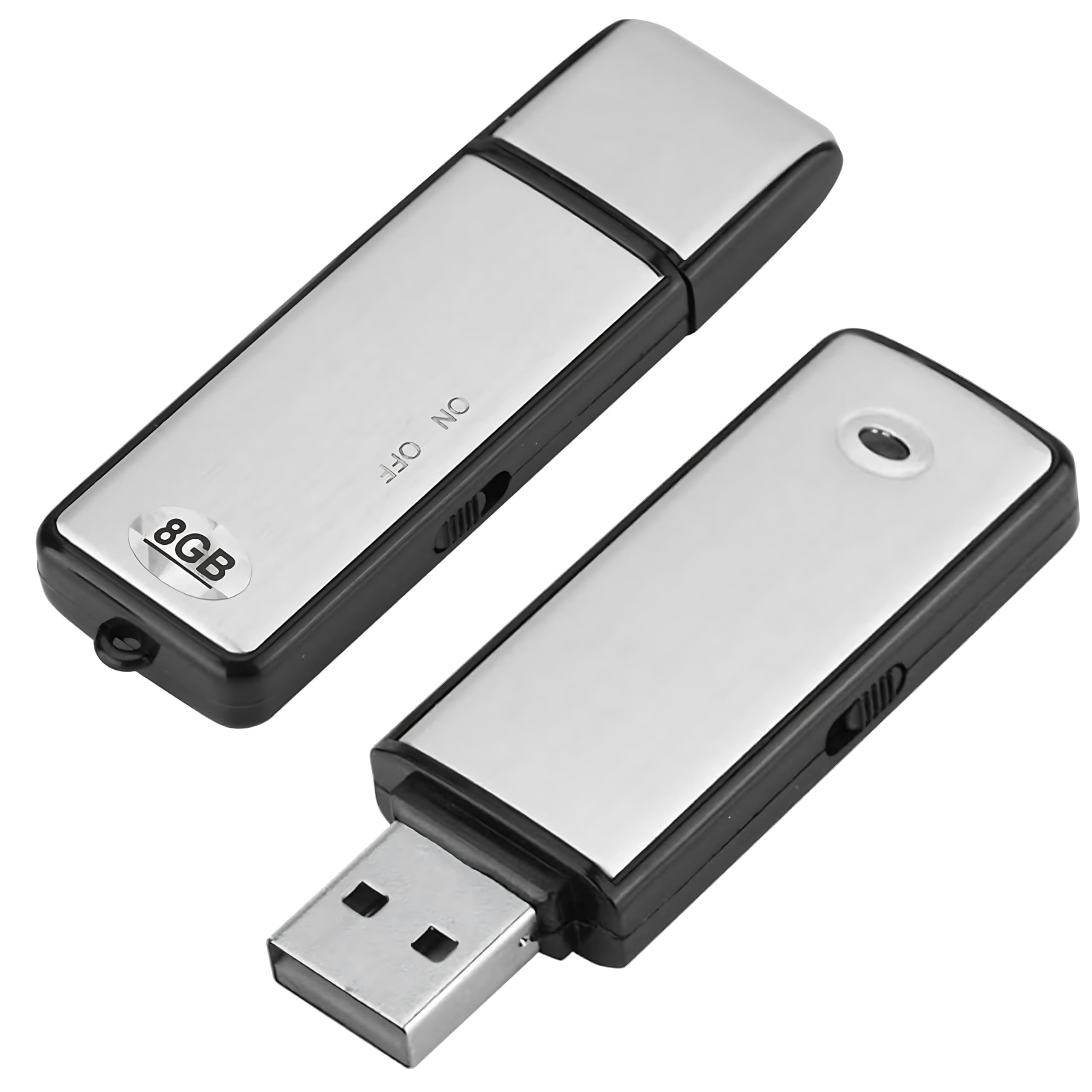SECURITY TOYS USB Digital Voice Recorder, 8GB, Mini Spy, HD Quality, Noise Cancelling, Over 100 Hours Recording, USB 2.0 Interface