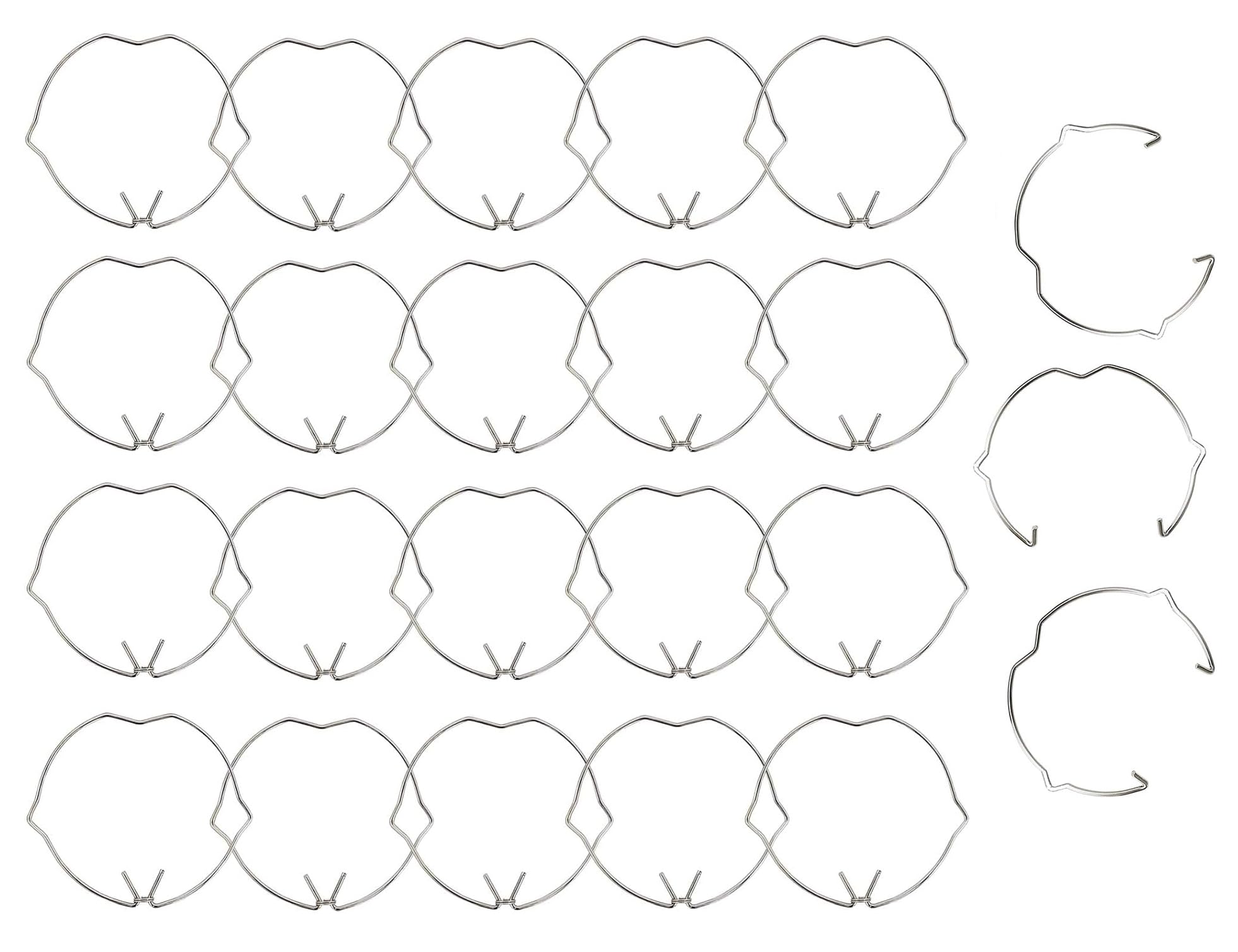 Lamp Retaining Spring Clip Ring (20pcs) Compatible with 50mm MR16 GU10 Spotlights Downlight