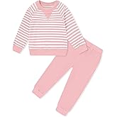 SANMIO Toddler Baby Girl Clothes Toddler Outfit Cute Striped Sweatshirt Tops + Pants Set Fall Winter Clothing For Girls