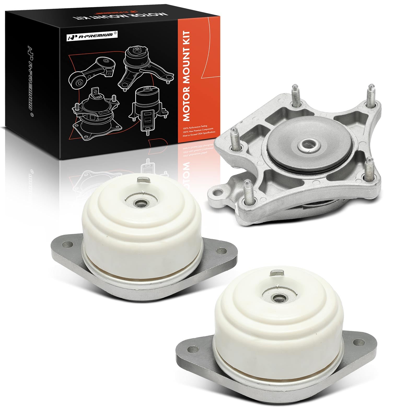 Photo 1 of A-Premium 3PCS Engine Motor Mount Transmission Mount Set Compatible with Mercedes-Benz C300 2008-2012, C350 2008-2011, GLK350 2010-2012, 3.0L 3.5L, AWD Automatic Transmission, Replace # 2042401517