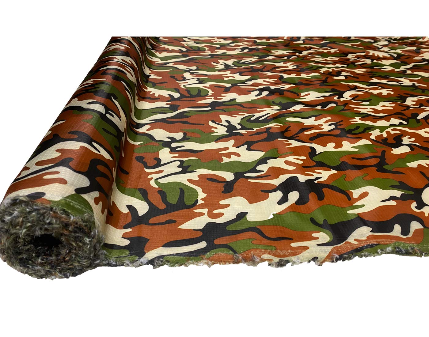A-Express Camo Ripstop Waterproof Fabric Material 4oz Rip Stop Army Pattern Camouflage 150cm Wide - 3 Meters 300cm x 150cm Olive Jungle