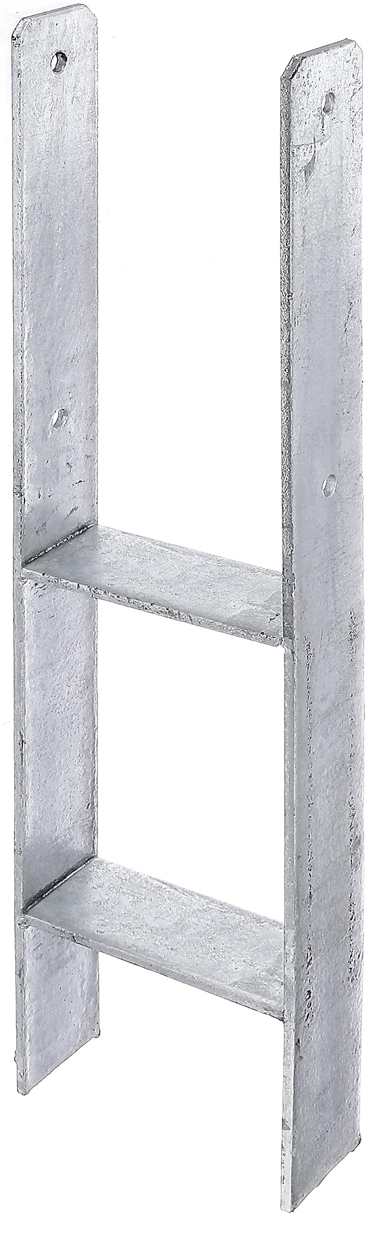GAH-Alberts 213893 H-Post Support, hot-dip galvanised, Clear Width 141 mm, Total Height 600 mm, Material Thickness 6 mm