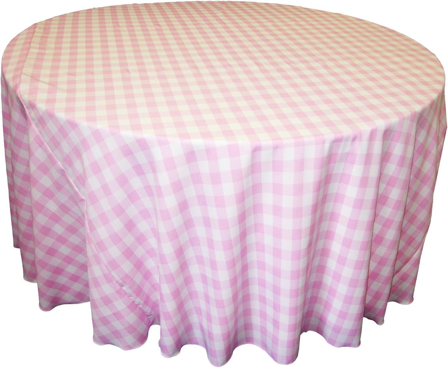 Round Checkered Tablecloth 90, 96, 108 and 120 Round