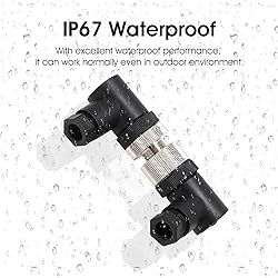Eonvic M12 8 Pin Female Connector, 12mm A Code IP67
