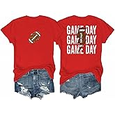 Women's Football Shirts Game Day Outfits Front and Back Double-Sided Graphic Tops 1 Piece
