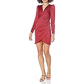 KENDALL + KYLIE Women's Regular Twist Tie Waist Dress
