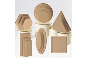 ORIISIN Ceramics Plate Forming Molds, Pottery Molds for Handbuliding Plates, Ceramics Dish Plate Slump Mold, Various Sizes Ceramics Molds for Pottery, 18 Pcs