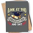 Graduation Card - Funny Graduation Card - Graduation Cards 2025 - College Graduation Card - High School Graduation Card - Granddaughter Graduation Card - Grandson Graduation Card - Congratulations