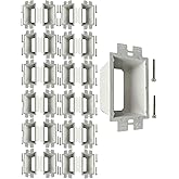 iMBAPrice BE1-25 (UL Listed) 1-Gang White Non-Metallic Electrical Outlet Box Extender, 25-Pack – Extends Electrical Boxes for Power Switches, GFCIs, and Receptacles