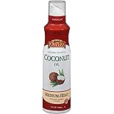 Pompeian Coconut Oil Non-Stick Cooking Spray, Subtle Coconut Flavor, Perfect for Seafood and Baking Coating, Naturally Gluten