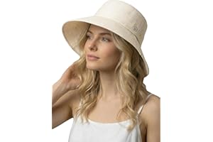 SEAUR Resort Sun Hat for Women Wide Brim Packable UV Protection Bucket Hat Adjustable for Summer Beach Travel Outdoor