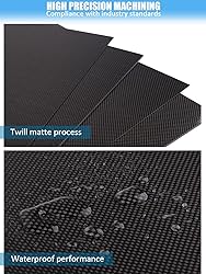 Kalolary Carbon Fiber Board Plate 240 X 240 X 3