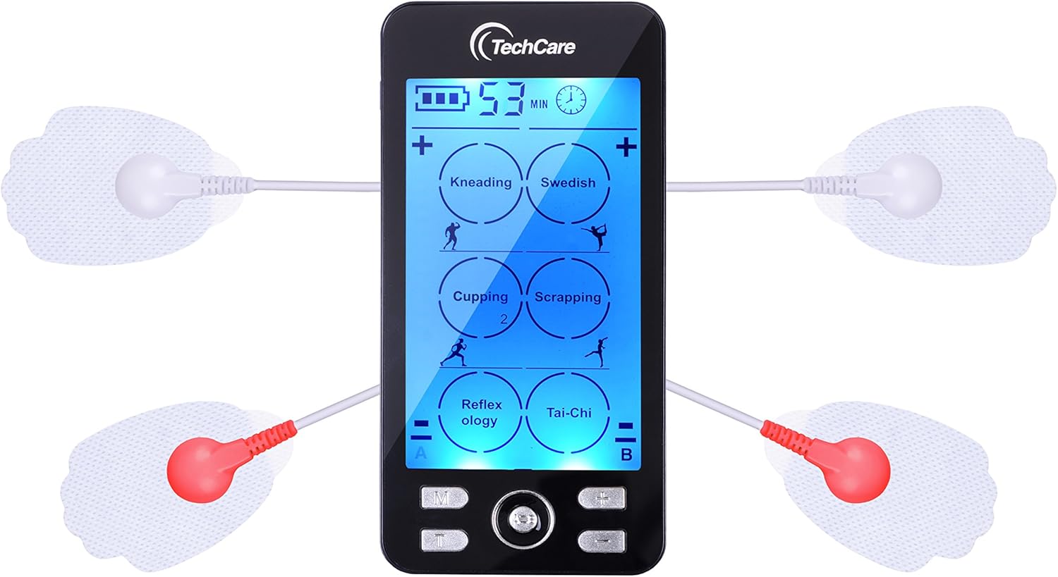 Tens Unit Plus 24 Rechargeable Electronic Pulse Massager Machine Multi Mode Device with All Accessories [New Model]: Health & Personal Care