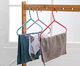 DIVCHI 20 Pack Kids Hangers Plastic Tubular Non Slip Multicolour view 8