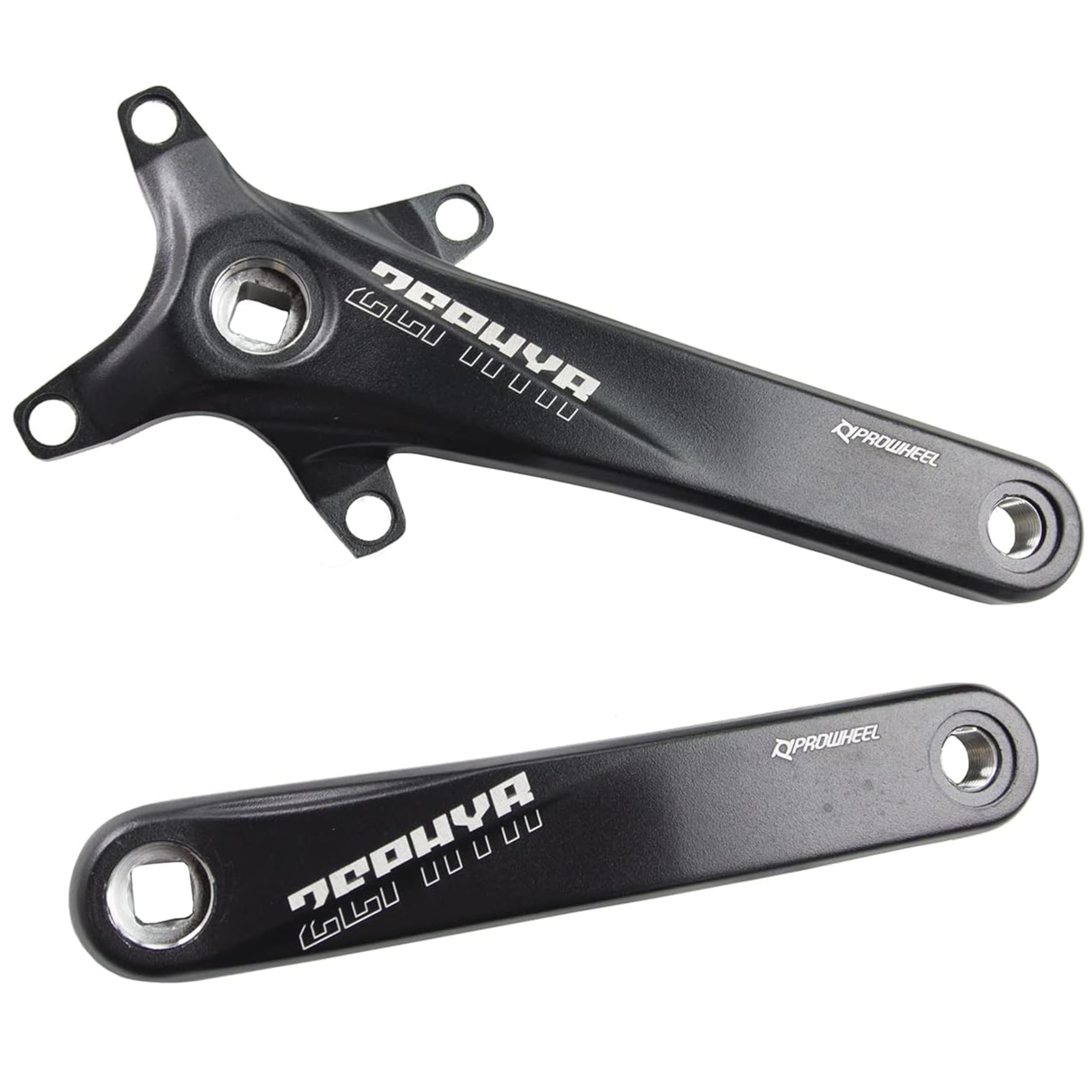 Photo 1 of PROWHEEL Bike Crank Arm,Single Speed Square Taper Crankset,One Pair Universal 170MM 175MM Bicycle Forged Alloy 6061 T6 BCD 104MM Bike Crank Arms for Mountain Bike Road Bike