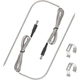 BlueStars 2-Pack Temperature Meat Probe Replacement for Rec Tec Recteq | for Rec Tec Recteq RT-B380 Bullseye, RT-590, RT-700 Wood Pellet Grills - with 2 Thermometer Probe Holder Clip