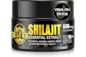 Boysea Shilajit Pure Himalayan Organic Shilajit Resin - Gold Grade 100% Shilajit Supplement - Natural Shilajit Resin with 85+ Trace Minerals & Fulvic Acid for Focus & Energy, Immunity, 50 Grams