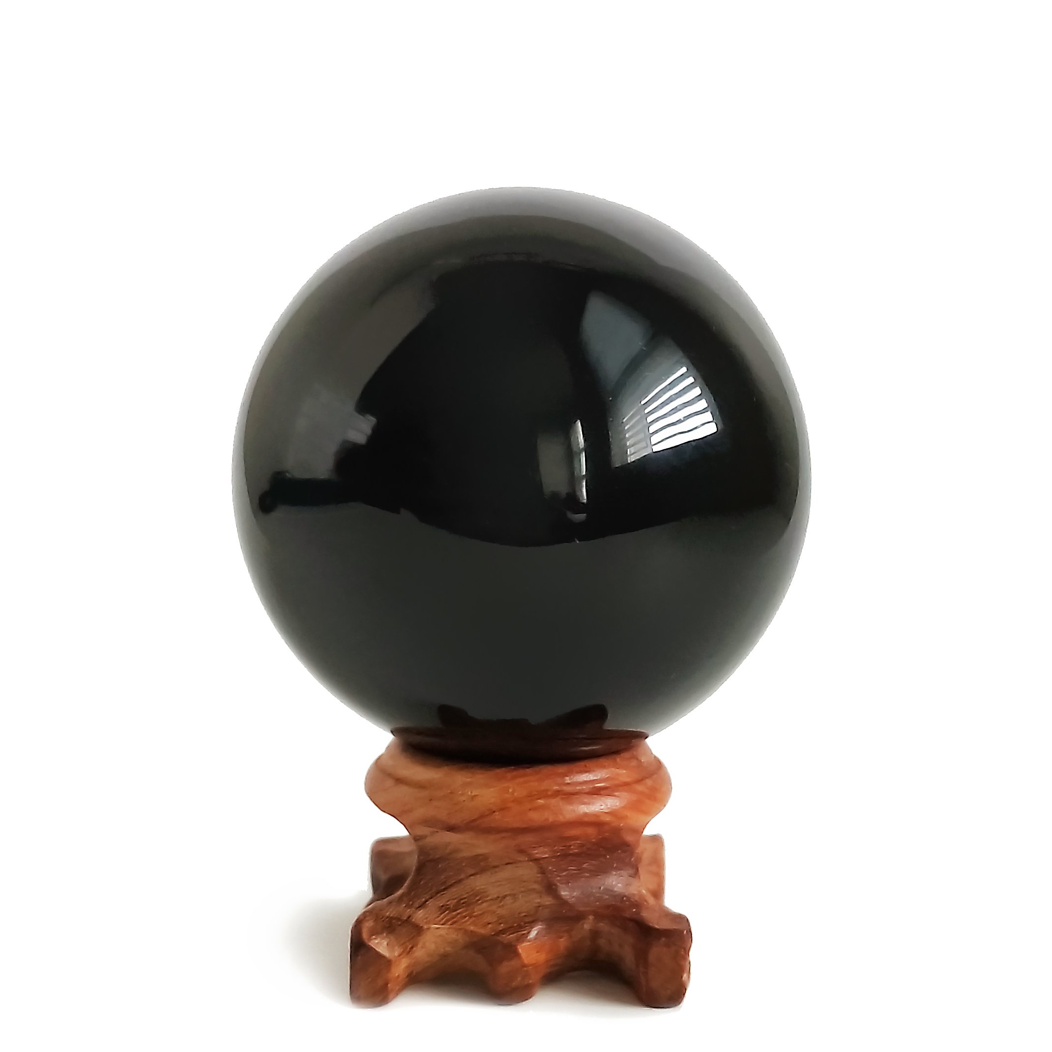 Black Obsidian Crystal Balls for Fengshui, Meditation, Crystal Healing, Divination, Home Decoration, Black Magic Crystal Sphere
