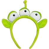 Yomglyxn Alien Headband for Adult, Alien Monster Plushy Hair Accessories, Green Alien Headband Costume for Women Party Cosplay Halloween, Birthday, Christmas