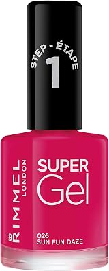 Rimmel Super Gel Sun Fun Daze Nail Polish 12ml Long Lasting Glazed Finish
