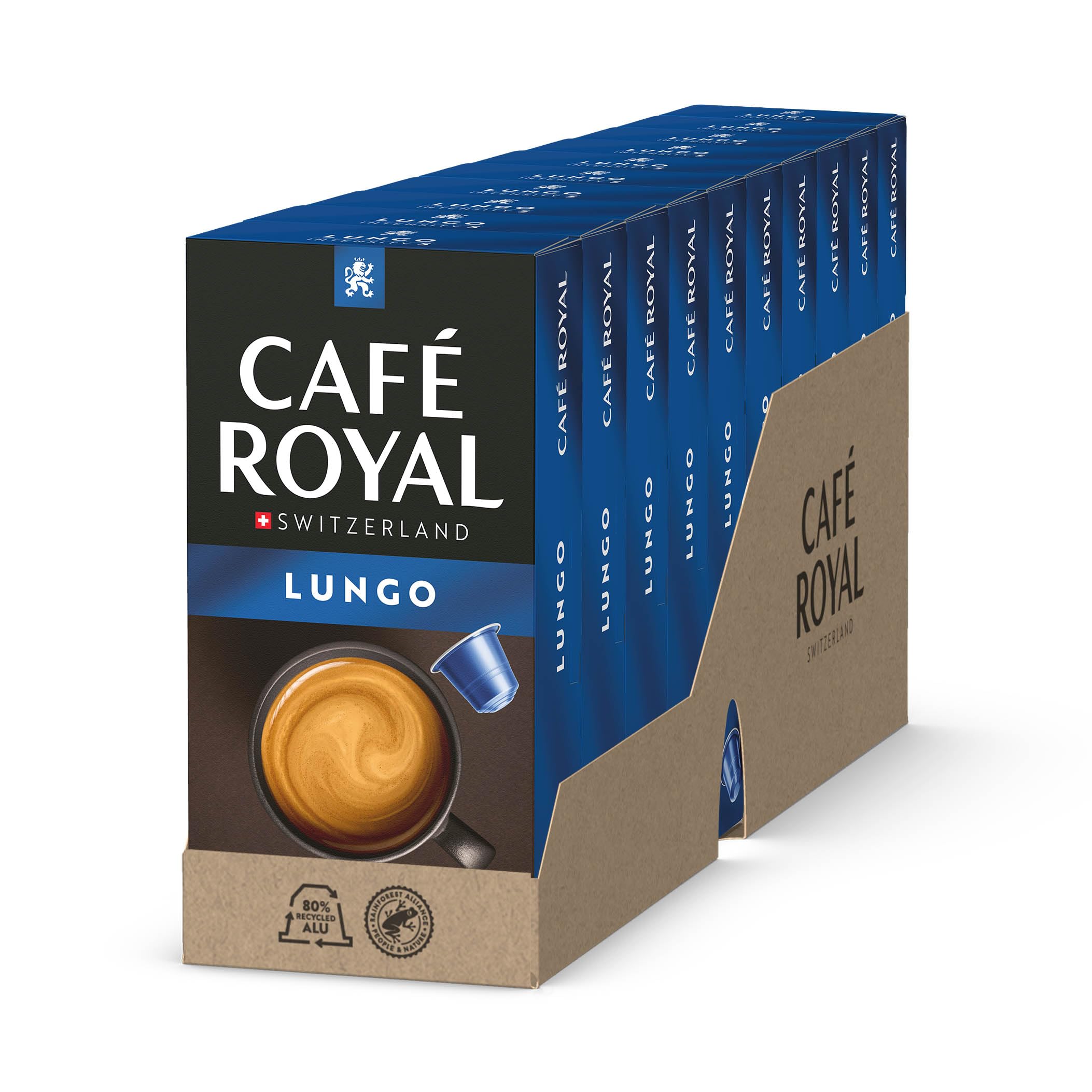 Café Royal Lungo – 100 Kapseln Nespresso®, Int. 5/12, Rainforest