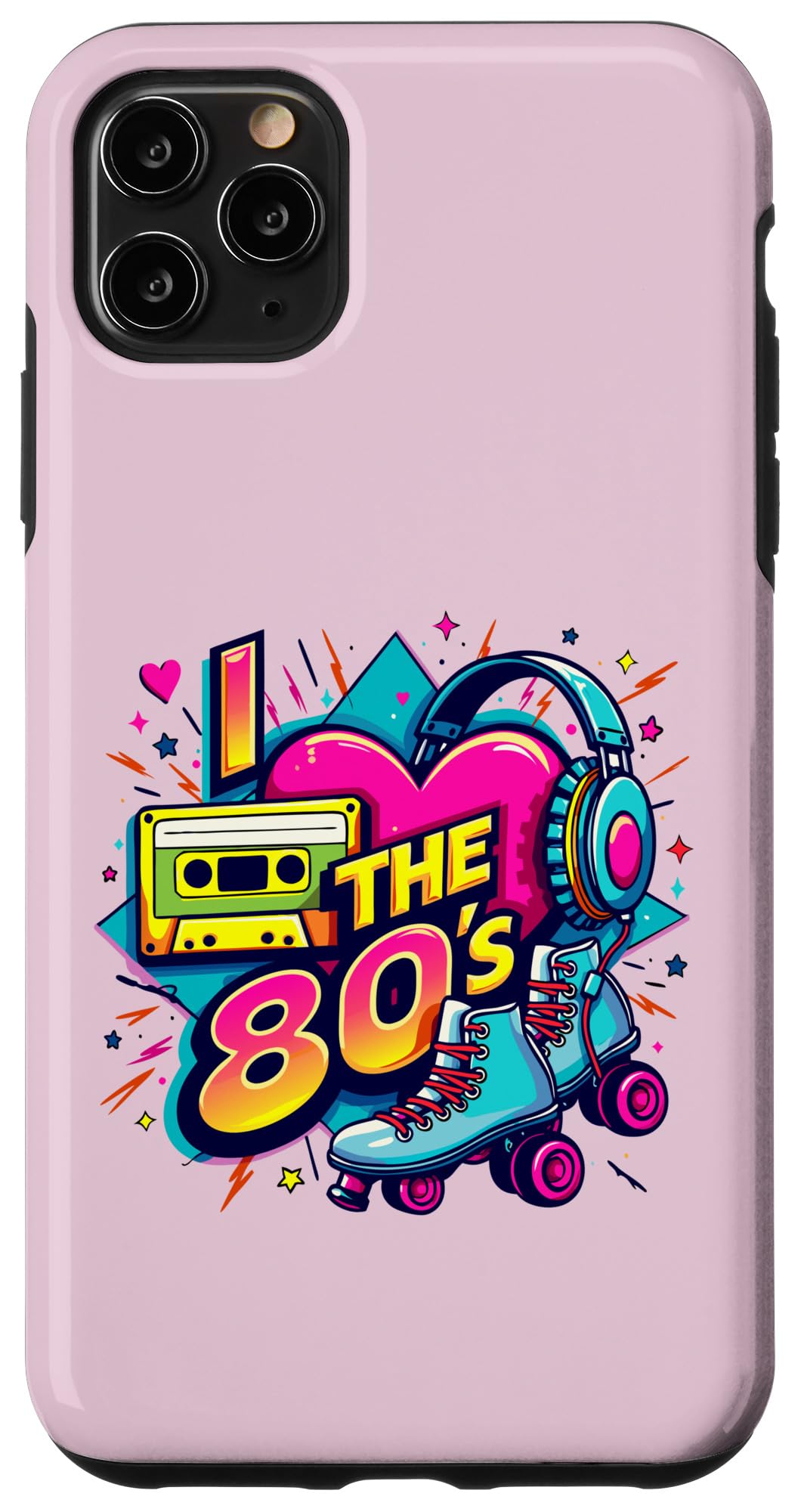 iPhone 11 Pro Max Vintage 80s Party Outfit Men Women Eighties I Love The 80s Case