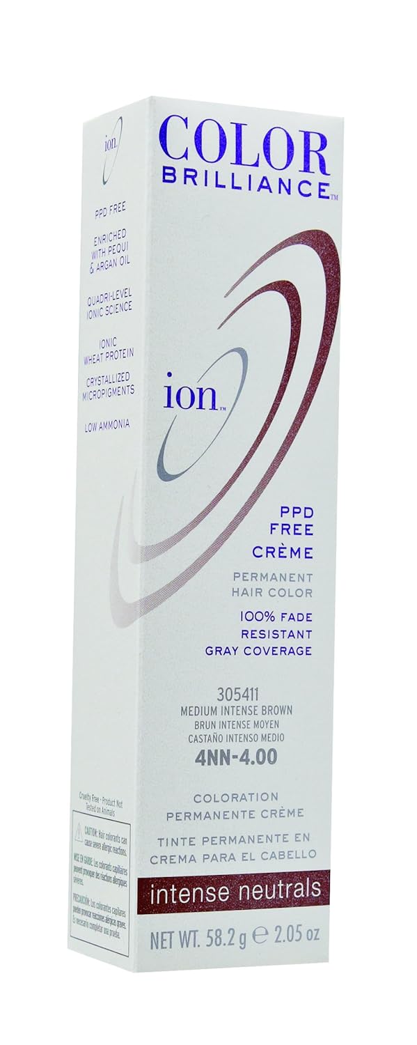 Buy Ion Color Brilliance Permanent Creme Intense Neutrals 4nn