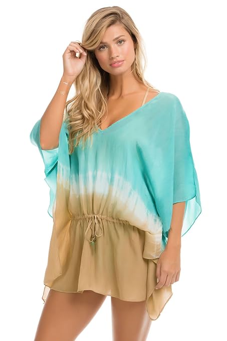 ale by Alessandra Women's Skinny Dip Tunic Swim Cover Up Seashore One