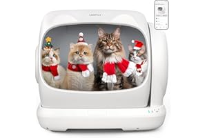 UBPET Self Cleaning Cat Litter Box, XXXL Automatic Litter Box for Multiple Cats, Weight Sensors Safety Protection, Smart APP Control, Odor Control, Works with Clumping/Bentonite/Mineral Litter