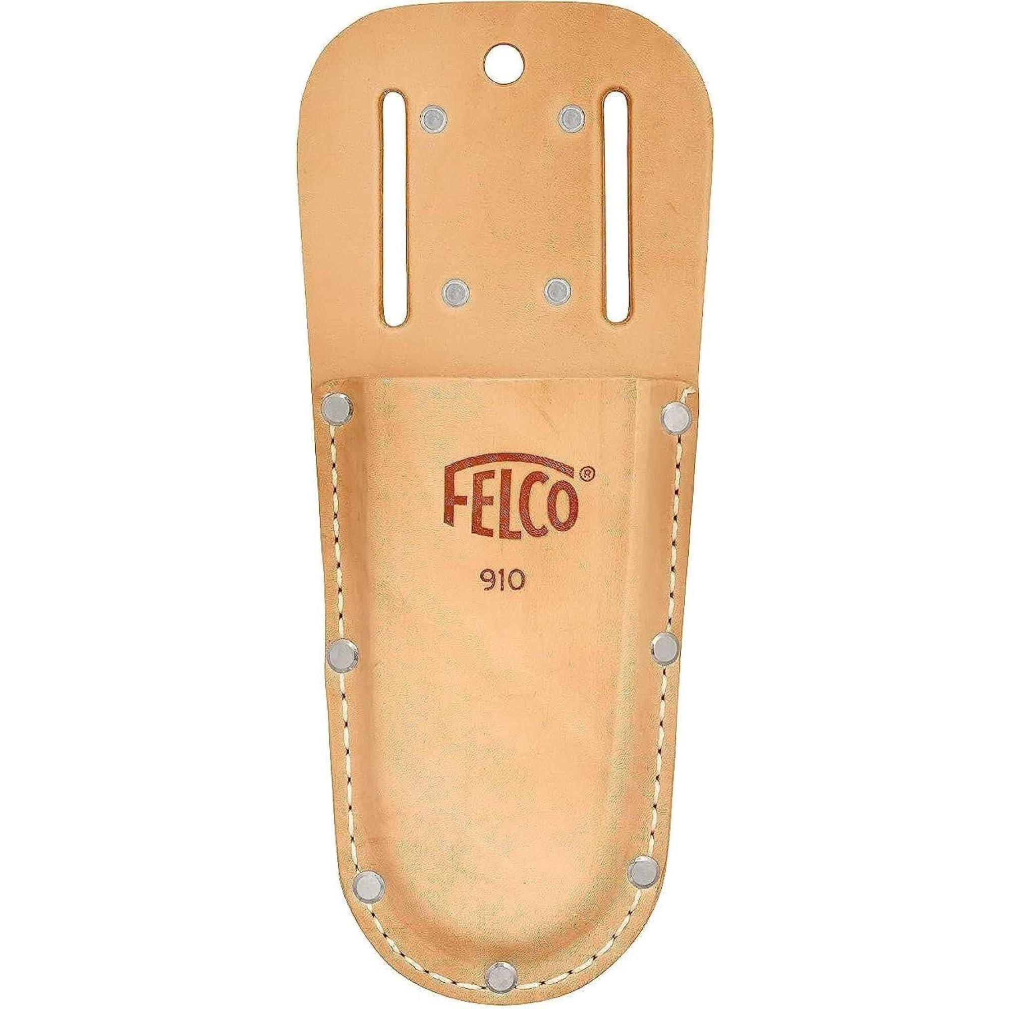 Felco Leather Holster Model 910 Genuine Leather Heavy Duty Stitching for all Felco Secateurs Belt Loop & Pocket Clip Garden Tools Plants Gardening Horticulture Vineyard Bonsai topiary Olive Grove