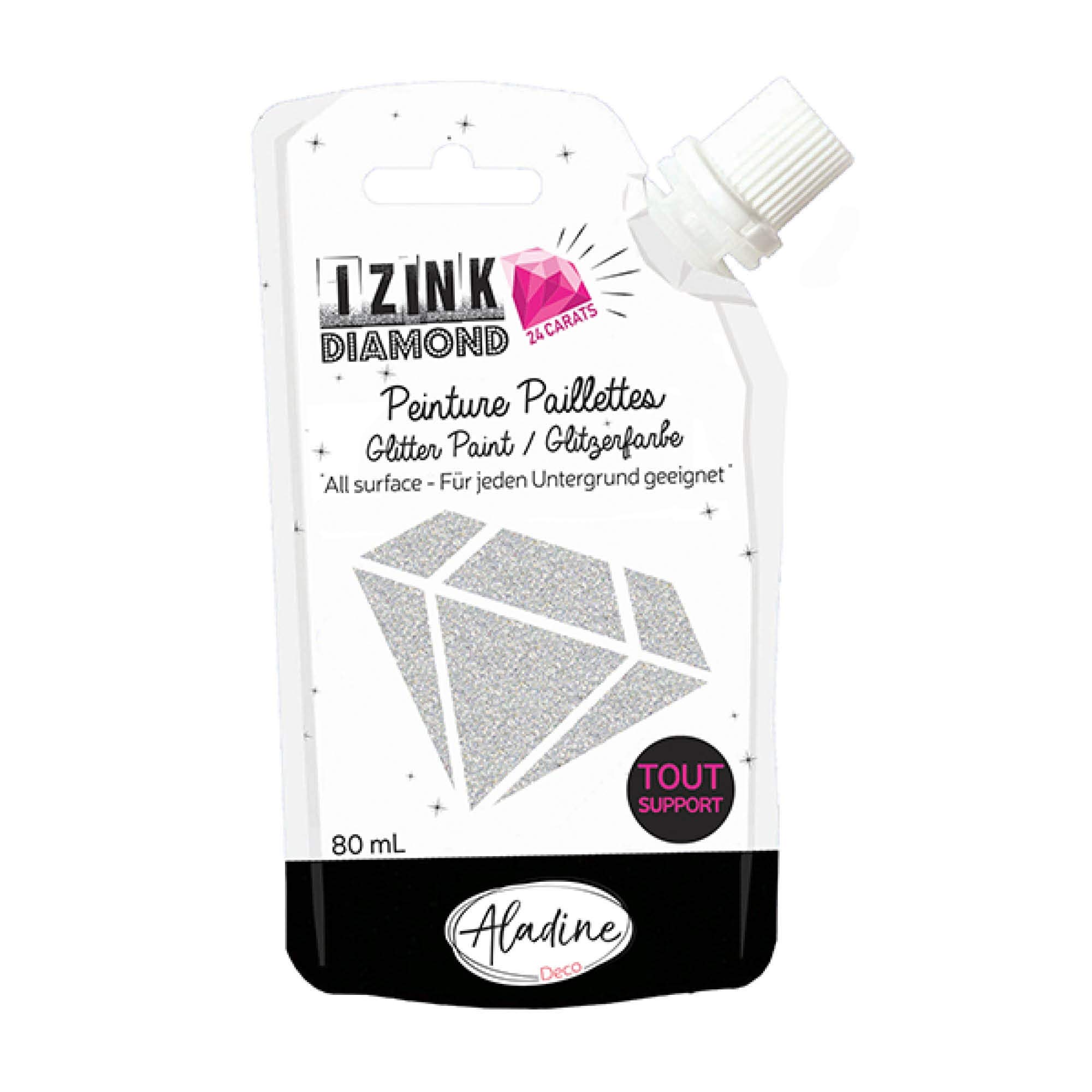 IZINK Paint, Silver, One Size