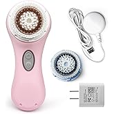 Clarisonic Mia 2 Electric Face Cleansing Brush with 2 Brush Heads, Sonic Facial Brush for Deep Cleaning & Exfoliation, Waterproof Rechargeable (Pink)