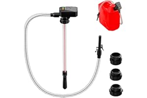 SOLALITHOSYS SOLALI 2026 Upgrade Automatic Battery Powered Gas Can Pump, 3.2GPM Battery Operated Gas & Fuel Transfer Pump with Auto Shut-Off Nozzle, 47 IN Long Hose with 3 Adapters for Gasoline, Diesel