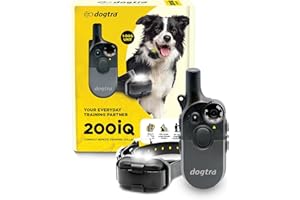 Dogtra 200iQ Remote Training E Collar – 100 Levels, Tone, Vibration, 1/2 Mile Range – Compact, Waterproof, One-Handed Control for Dogs 10 lbs+ – Lightweight Design for Daily Obedience Training