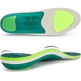 STSVZORR 220 lbs+ High Arch Support Insert Metatarsal Pad Pain Relief Men Women Plantar Fasciitis Insole Orthotic Flat Feet Heel Spur Comfort Standing All Day, Work Boots Shoe Insole