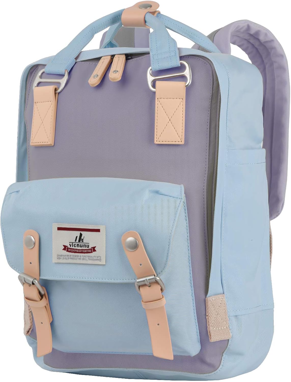 vicnunu Backpack 14" Waterproof Laptop Backpack for College & Student 15" Vintage Travel Backpacks for Women & Men