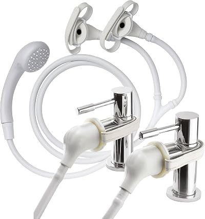 Croydex Secura Shower Head and Hose 1750mm, Push On Tap Attachment