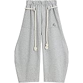 Vamtac Wide Leg Sweatpants Mens Baggy Barrel Pants Y2K Loose fit Gray Sweat Pants with Pockets