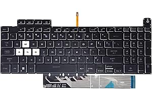 WWGTMC Replacement Keyboard for Asus TUF Gaming F15 FX507 FA507 FA507R FX507ZE FX507ZM,TUF A17 FA707 F17 FX707,TUF Dash F15 F
