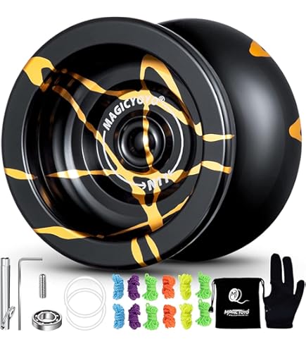 Amazon.com: MAGICYOYO N11 Black Golden Unresponsive Yoyo Kit, Yoyo