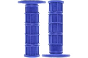AKSLGT 7/8" Motorcycle Hand Grips,Multicolor 22mm Left and Right Universal Handlebar Grips,Soft Rubber Motorcycle Grip for ATV Cat Suzuki Yamaha Kawasaki Honda 400ex Mini Bike Dirt Pit Motocross