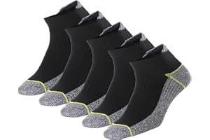 Copper Antibacterial Athletic Socks for Men and Women-Moisture Wicking, Nonslip Ankle Socks
