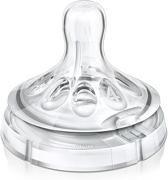 philips avent 2pk natural fast flow nipple 6m 