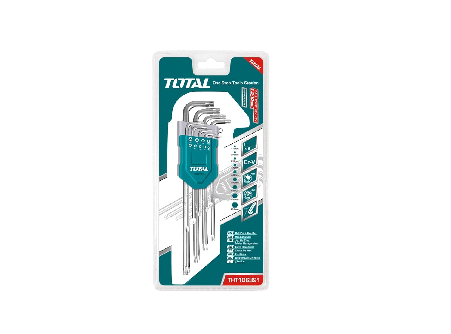 Bộ khóa lục giác (48/T) Total THT106391