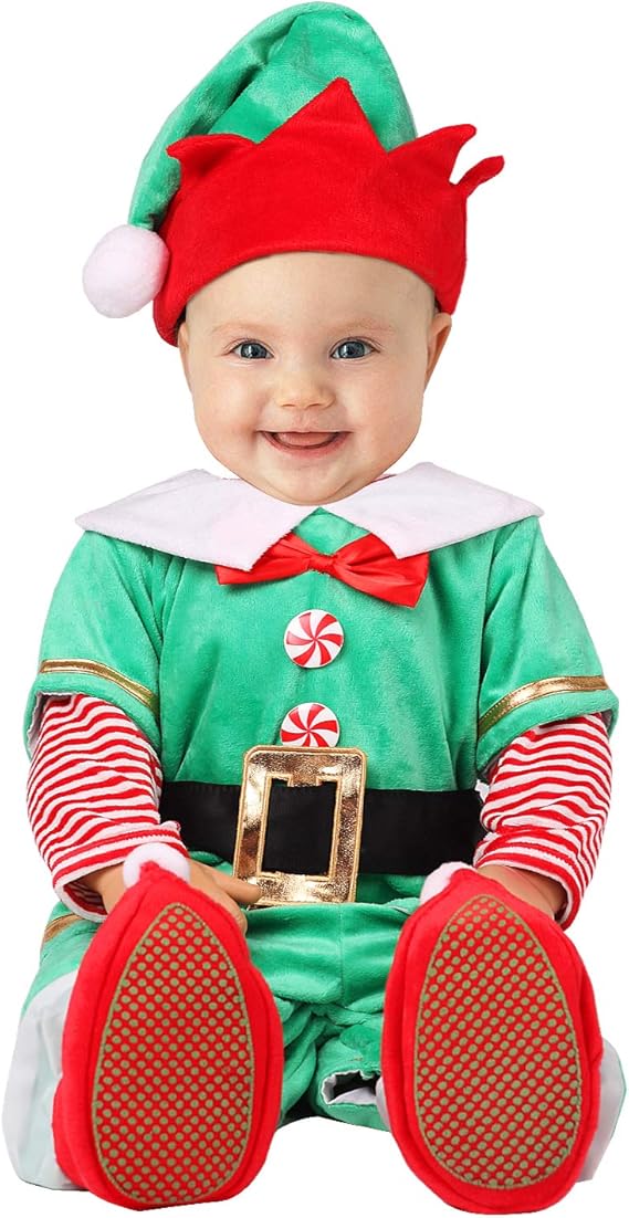green baby christmas dress
