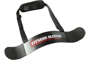 FITNESS MANIAC Bicep Arm Blaster Thick Support Bicep Curl Isolator Padded Edges Adjustable Strap Bicep for Weightlifting Bodybuilding