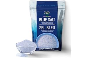 EUPHERBIA Blue Salt, Fine Grind, Rare Mineral Salt, High Potassium, Lower Sodium, Natural, Unprocessed, Hand Harvested, Koshe