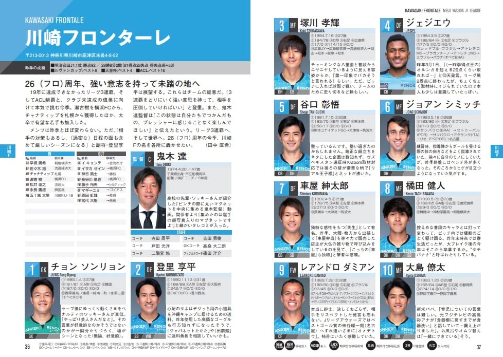 Jリーグプレイヤーズガイド14 Scc 人気ショップが最安値挑戦